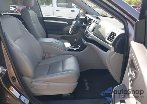 2015 Toyota Highlander Xle V6 из США, поврежденный, VIN 5TDJKRFH5FS163216